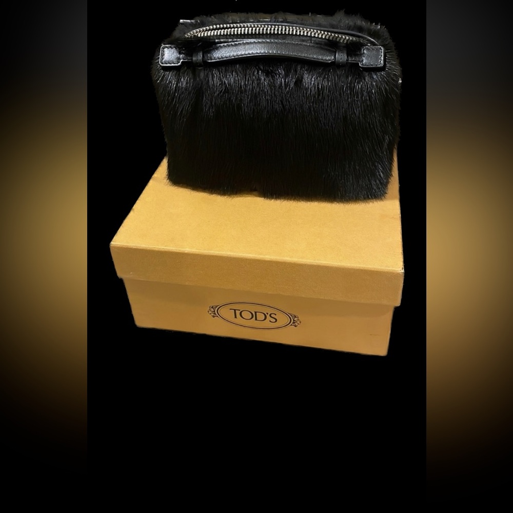 TODS MINK FUR MINI CROSSBODY BAG